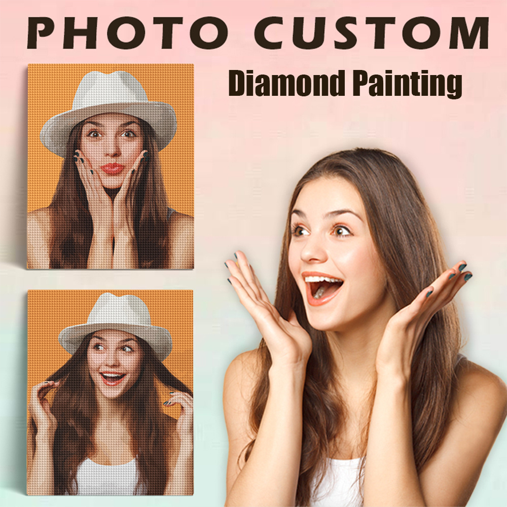 Photo Mosaic Print - Evershine Lukisan Berlian Bulat Persegi Penuh