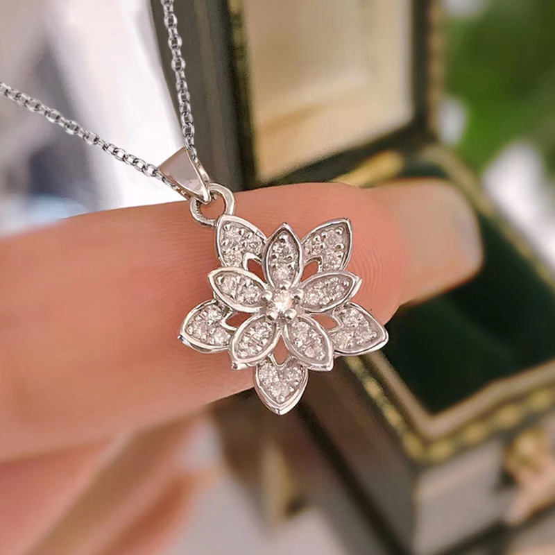 Birth Flower Necklace - Kalung Bunga Perak Sterling 925 Liontin
