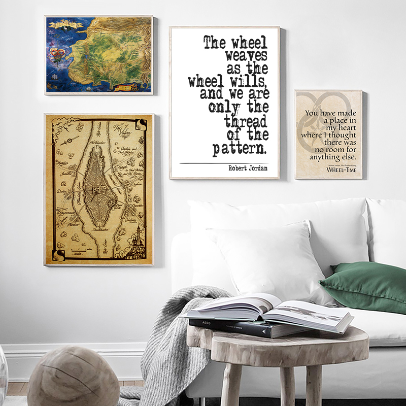 The Wheel Of Time Map Poster P - Custom Star Map ulasan dan harga