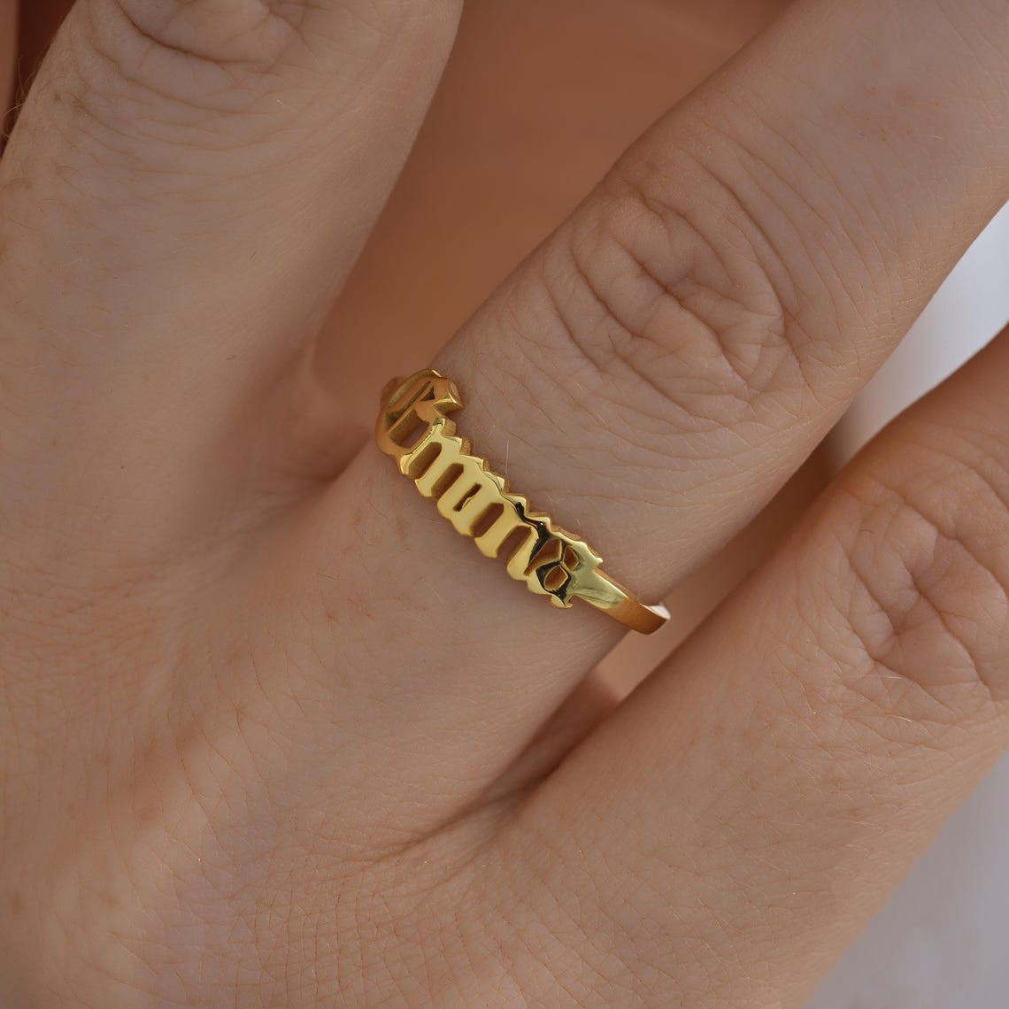 Cincin Emas Kustom Cincin Goti - Initial Ring Custom ulasan dan harga